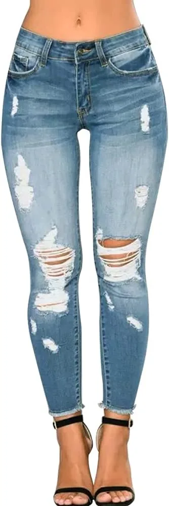 Женские скинни джинсы Ripped Stretch CME SHOWU
Женские скинни джинсы Ripped Stretch CME SHOWU