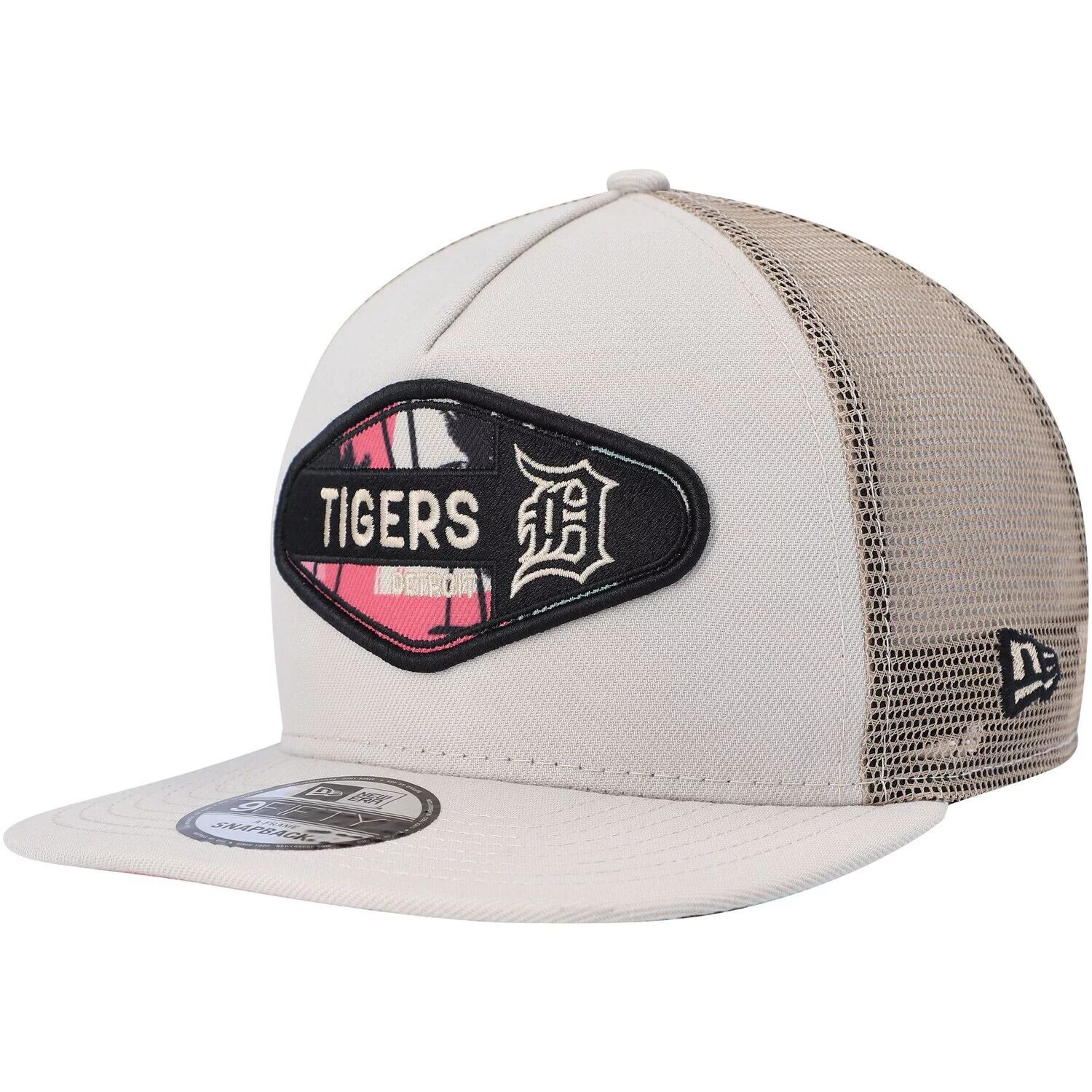Мужская кепка New Era Natural Detroit Tigers в стиле ретро с пляжной нашивкой А-образной формы Trucker 9FIFTY Snapback
Мужская кепка New Era Natural Detroit Tigers в стиле ретро с пляжной нашивкой А-образной формы Trucker 9FIFTY Snapback