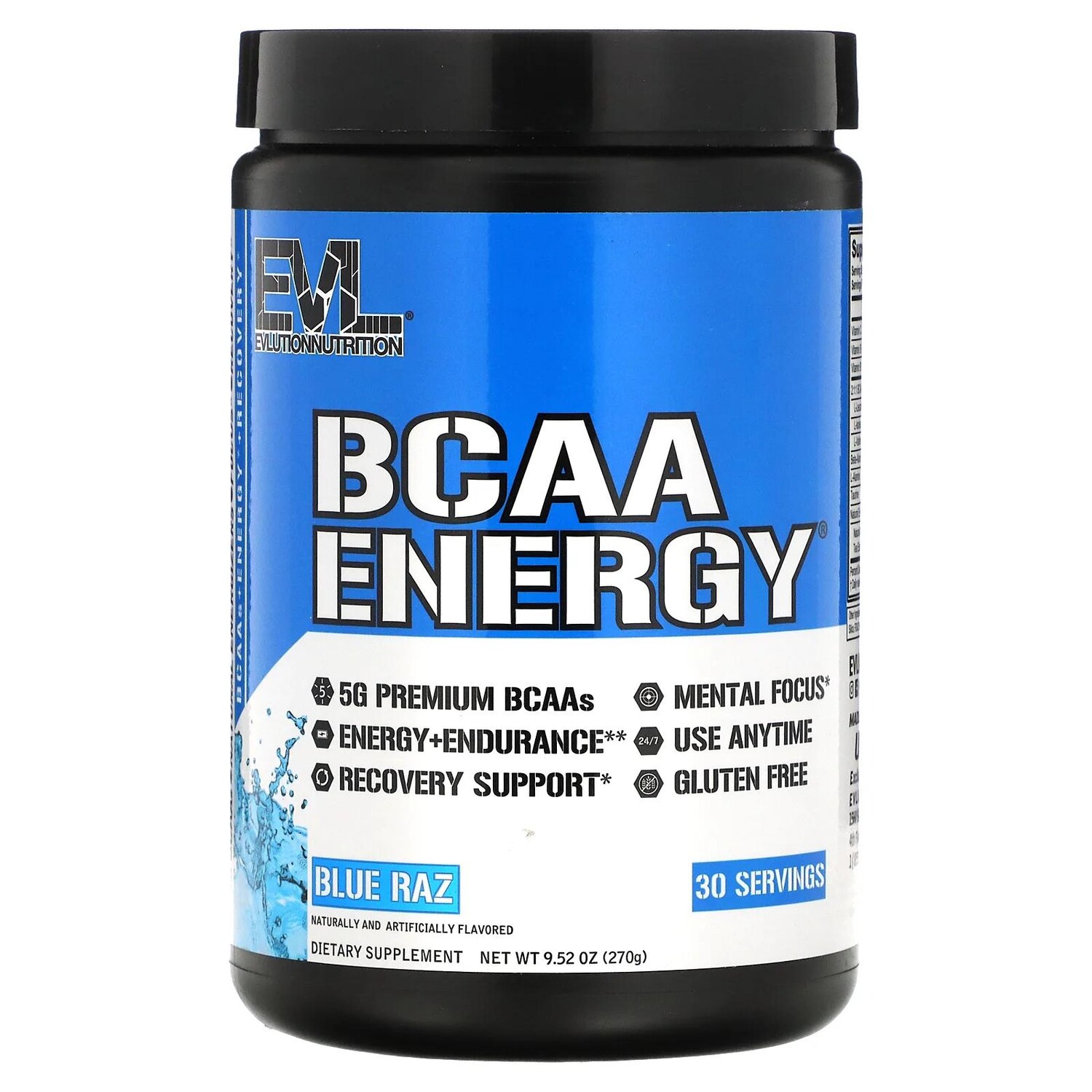 EVLution Nutrition BCAA Energy Blue Raz 9.5 oz (270 g)
EVLution Nutrition BCAA Energy Blue Raz 9.5 oz (270 g)