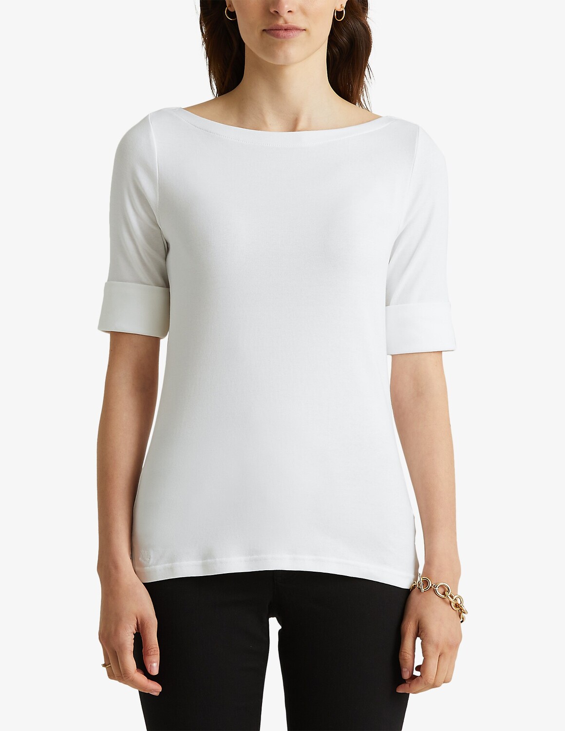 Хлопковый топ Judy с вырезом-лодочкой Lauren Ralph Lauren, белый
Хлопковый топ Judy с вырезом-лодочкой Lauren Ralph Lauren, белый