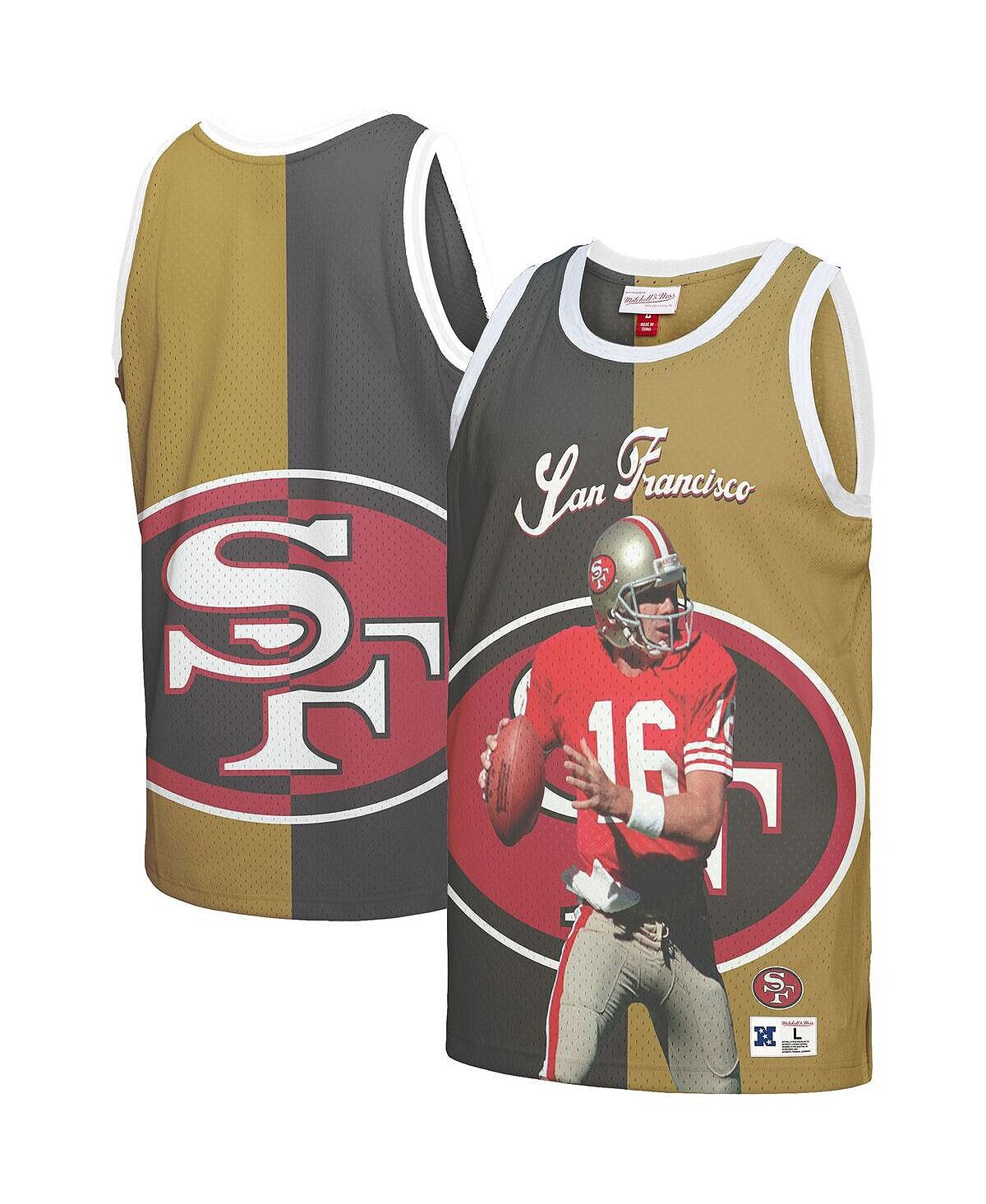 Мужская майка с графическим рисунком Joe Montana, черная, золотистая San Francisco 49ers Mitchell & Ness
Мужская майка с графическим рисунком Joe Montana, черная, золотистая San Francisco 49ers Mitchell & Ness