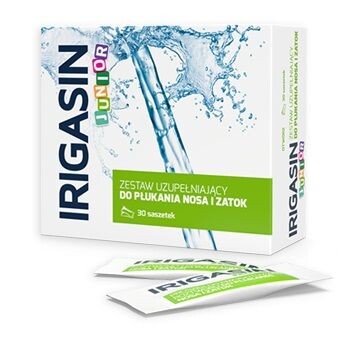 Пакетики для полоскания носовых пазух Irigasin Junior Zestaw Uzupełniający, 30 шт
Пакетики для полоскания носовых пазух Irigasin Junior Zestaw Uzupełniający, 30 шт