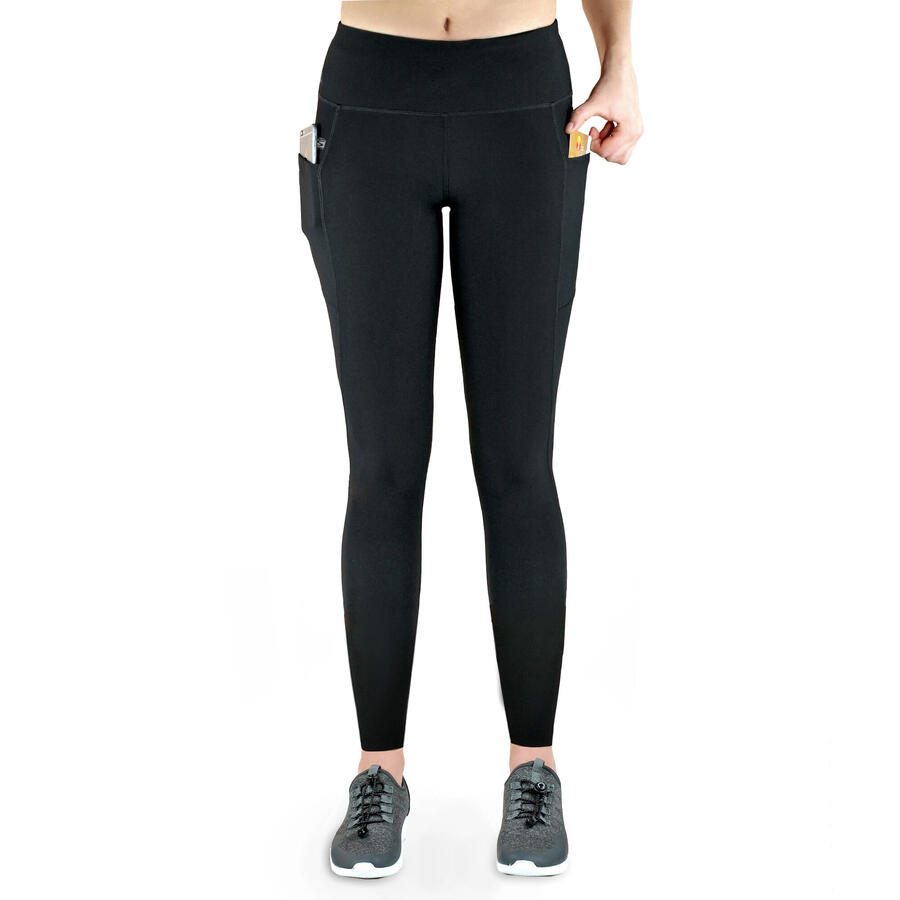 FORMBELT Женские длинные брюки для бега - высокая талия, дышащие, с карманом для мобильного телефона - черные
FORMBELT Женские длинные брюки для бега - высокая талия, дышащие, с карманом для мобильного телефона - черные