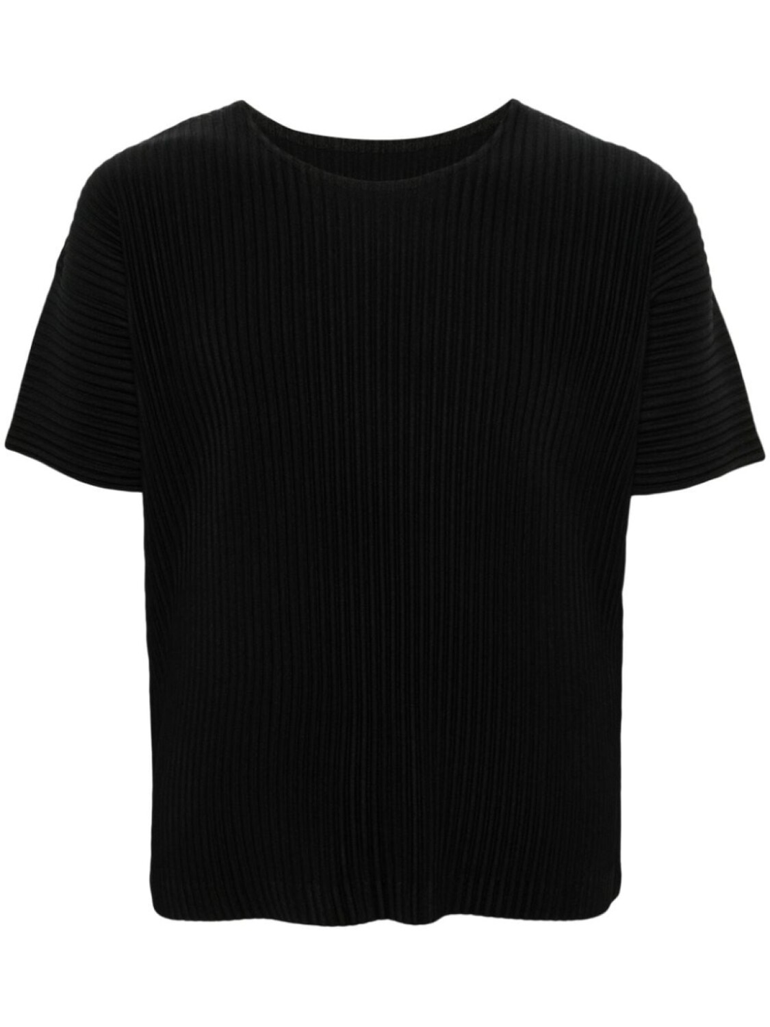 Homme Plissé Issey Miyake плиссированная футболка Basic, черный 
Homme Plissé Issey Miyake плиссированная футболка Basic, черный