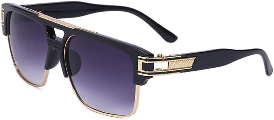 Модные мужские солнцезащитные очки с крупной оправой, зеркальными градиентными линзами, прозрачными металлическими линзами, защитой от синего света и УФ-излучения UV400 KTUCN, Hd7
Модные мужские солнцезащитные очки с крупной оправой, зеркальными градиентными линзами, прозрачными металлическими линзами, защитой от синего света и УФ-излучения UV400 KTUCN, Hd7