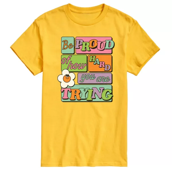 Футболка с принтом "Гордись тем, как усердно ты стараешься" для мужчин Licensed Character, желтый
Футболка с принтом "Гордись тем, как усердно ты стараешься" для мужчин Licensed Character, желтый