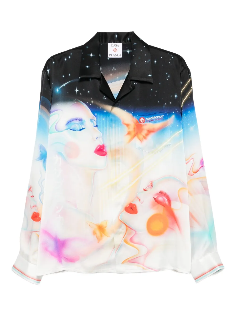 Шелковая рубашка с принтом CASABLANCA, синий
Шелковая рубашка с принтом CASABLANCA, синий