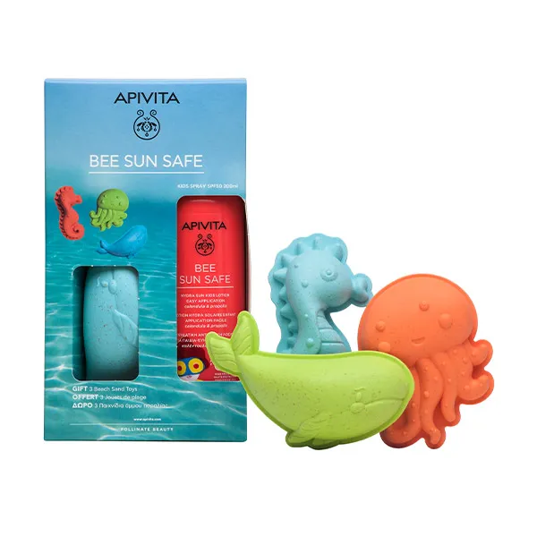 Детский спрей Hydra Sun Spf50 + футляр для игрушек Bee Sun Safe Apivita, 200 ml
Детский спрей Hydra Sun Spf50 + футляр для игрушек Bee Sun Safe Apivita, 200 ml