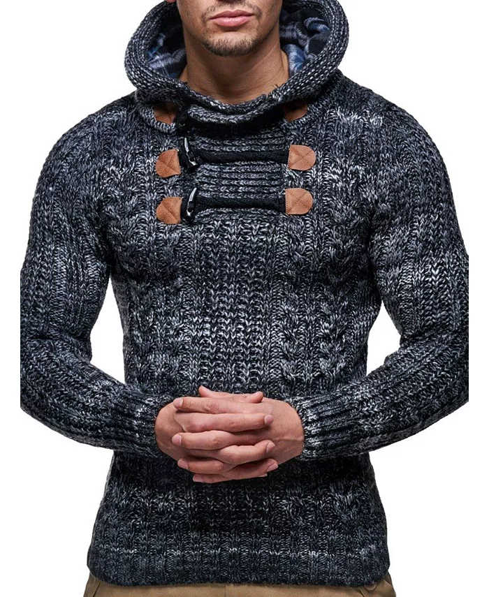 Мужской вязаный пуловер | Удлиненный худи приталенного кроя | Базовый зимний худи-свитер для мужчин Leif Nelson, черный
Мужской вязаный пуловер | Удлиненный худи приталенного кроя | Базовый зимний худи-свитер для мужчин Leif Nelson, черный