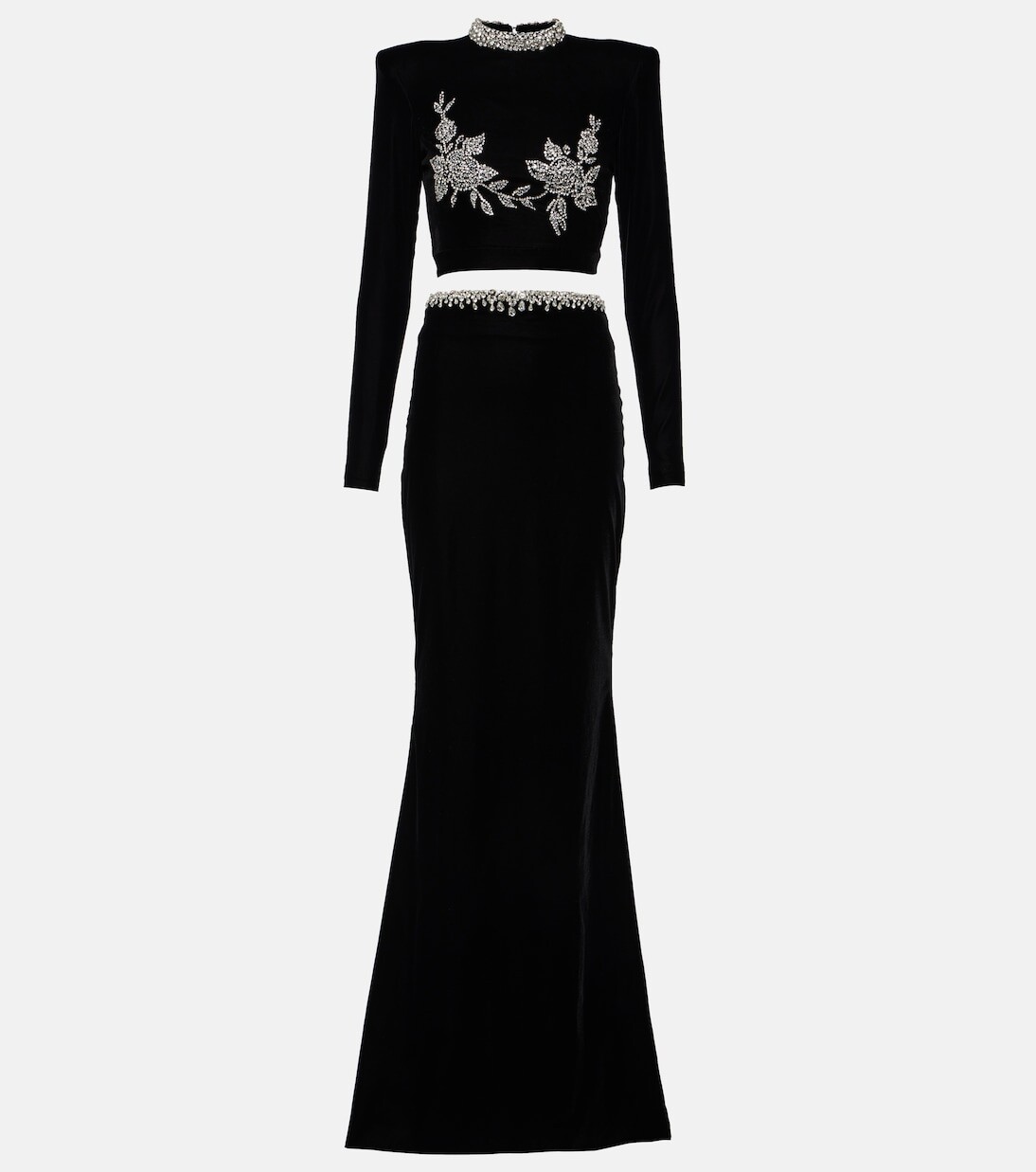 Укороченный топ с вышивкой и юбка макси Miss Sohee, черный
Укороченный топ с вышивкой и юбка макси Miss Sohee, черный