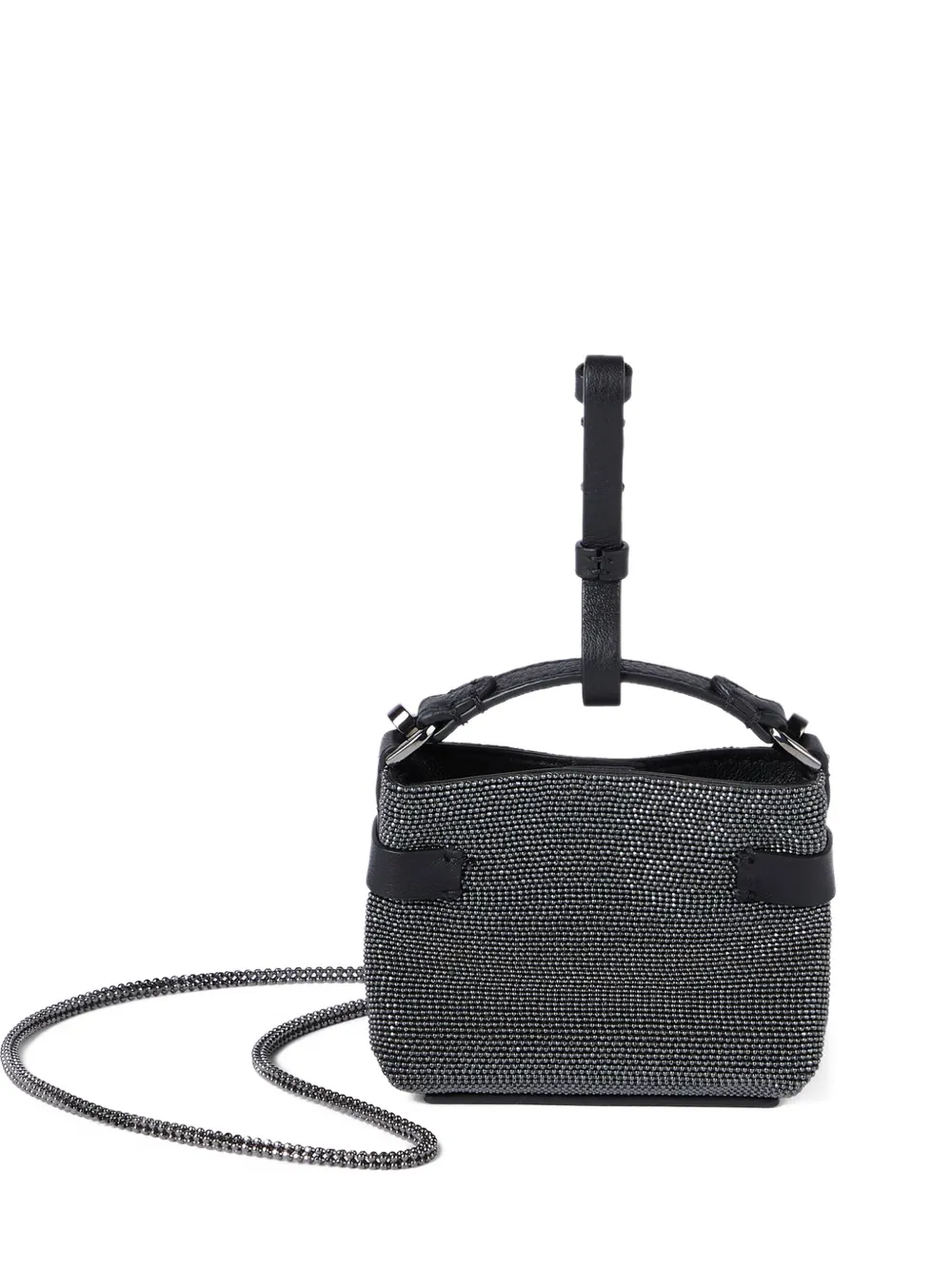 Мини-сумка с верхней ручкой Brunello Cucinelli, черный
Мини-сумка с верхней ручкой Brunello Cucinelli, черный