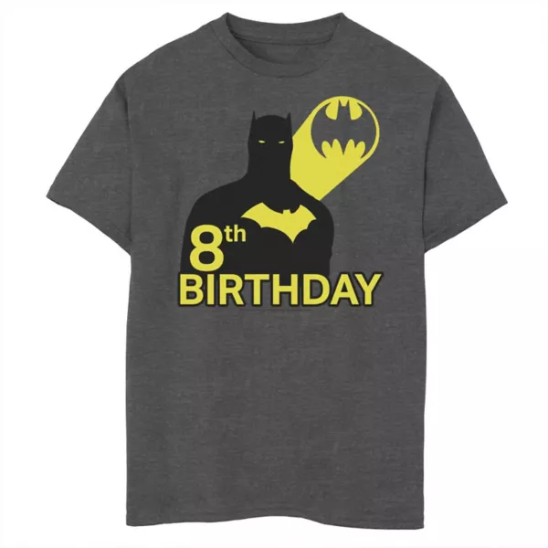 Футболка с силуэтом Бэтмена для мальчиков 8-20 лет на 8-й день рождения DC Comics Licensed Character, серый
Футболка с силуэтом Бэтмена для мальчиков 8-20 лет на 8-й день рождения DC Comics Licensed Character, серый