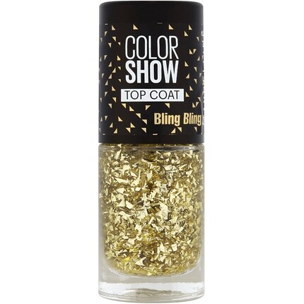 Maybelline New York Gemey Maybelline Colorshow Top Coat Nail Polsih 95 Bling Bling Glitter Gold
Maybelline New York Gemey Maybelline Colorshow Top Coat Nail Polsih 95 Bling Bling Glitter Gold