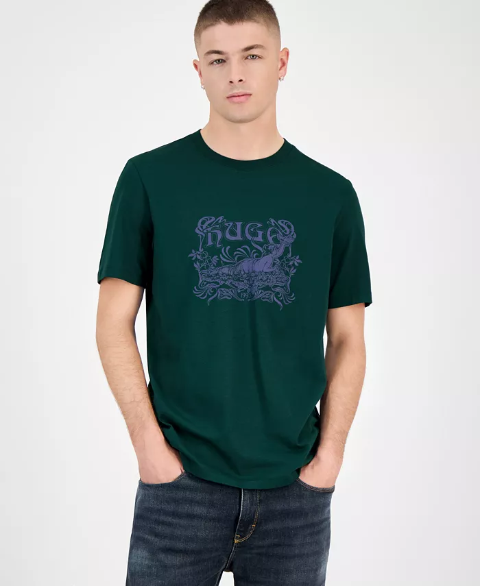 Мужская футболка Diwom с коротким рукавом и логотипом Hugo Boss, зеленый
Мужская футболка Diwom с коротким рукавом и логотипом Hugo Boss, зеленый