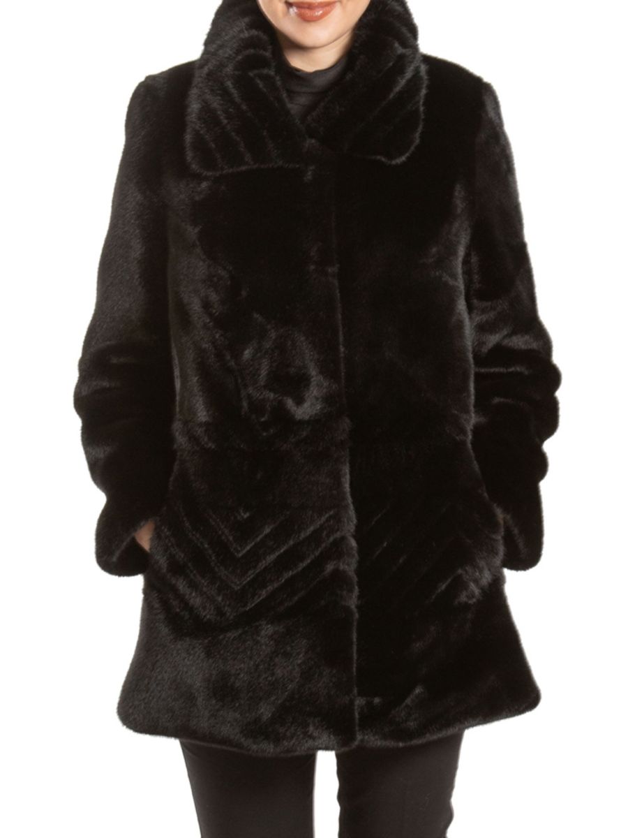 Куртка из искусственного меха с шевронным узором BELLE FARE, черный
Куртка из искусственного меха с шевронным узором BELLE FARE, черный