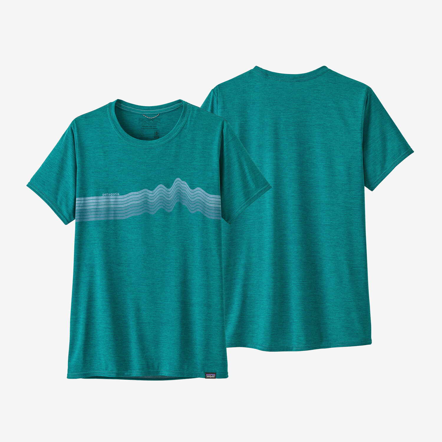 Женская рубашка Capilene Cool с графическим рисунком на каждый день Patagonia, цвет Ridge Rise Stripe: Borealis Green X-Dye
Женская рубашка Capilene Cool с графическим рисунком на каждый день Patagonia, цвет Ridge Rise Stripe: Borealis Green X-Dye