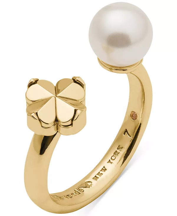 Кольцо-Цветок с искусственным жемчугом и кубическим цирконием Kate Spade New York, gold
Кольцо-Цветок с искусственным жемчугом и кубическим цирконием Kate Spade New York, gold