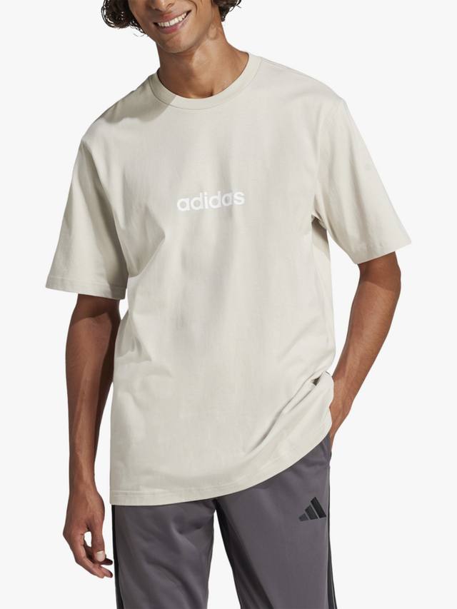 Мужская футболка из линейного одинарного джерси essentials linear adidas, цвет Alumina/White
Мужская футболка из линейного одинарного джерси essentials linear adidas, цвет Alumina/White