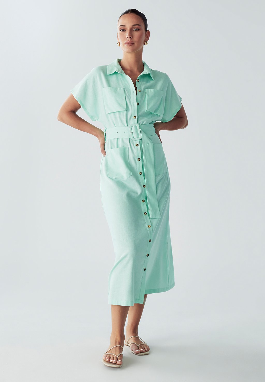 Платье-рубашка WILLA, зеленый
Платье-рубашка WILLA, зеленый