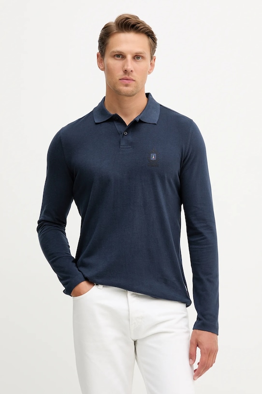 Хлопковый лонгслив Aeronautica Militare, темно-синий
Хлопковый лонгслив Aeronautica Militare, темно-синий