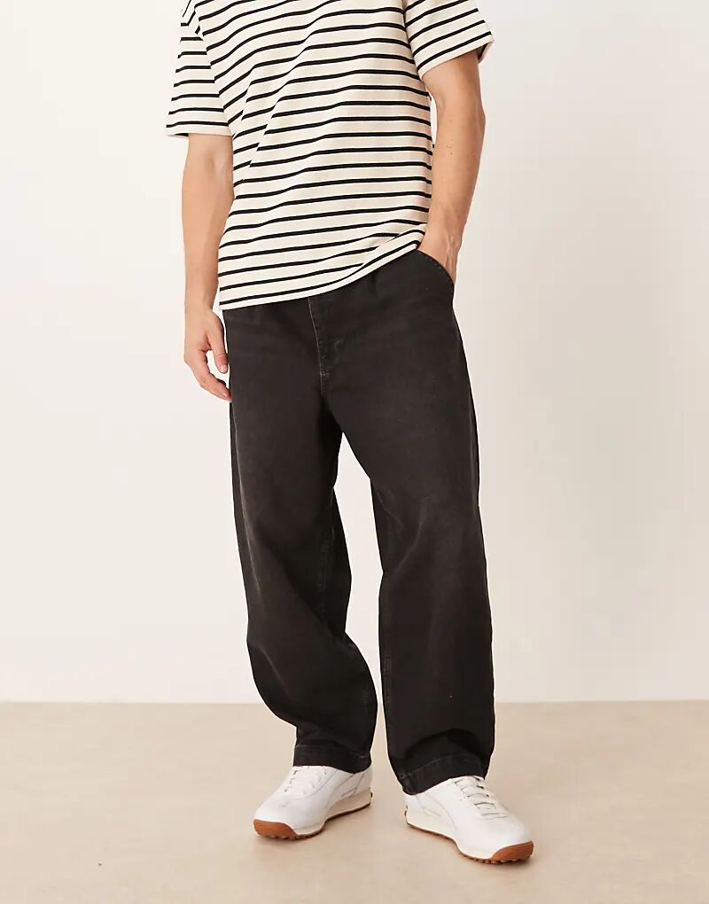 Свободные зауженные джинсы со складками ASOS DESIGN черного цвета
Свободные зауженные джинсы со складками ASOS DESIGN черного цвета