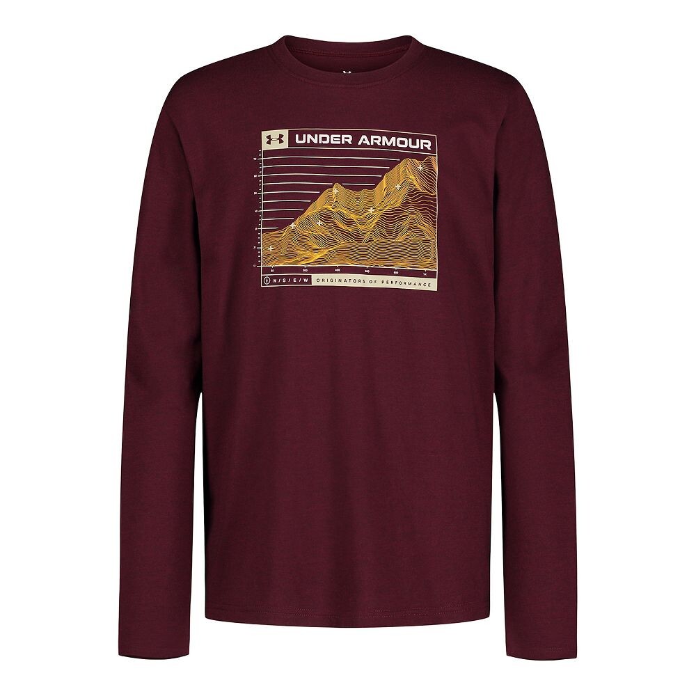 Футболка Under Armour Atlas Range для мальчиков 4–7 лет с длинными рукавами, цвет Cordova Dark Maroon
Футболка Under Armour Atlas Range для мальчиков 4–7 лет с длинными рукавами, цвет Cordova Dark Maroon