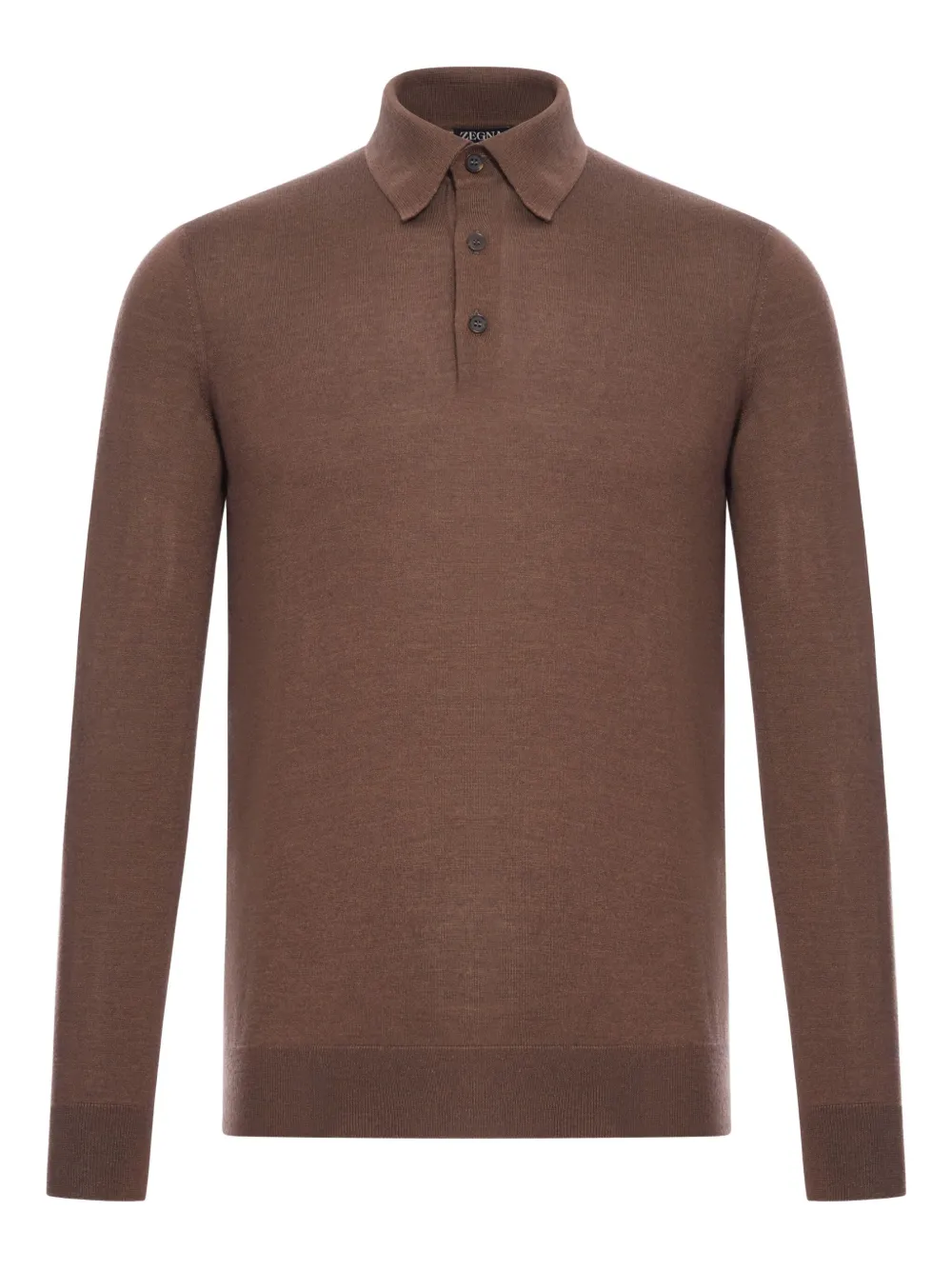 Рубашка-поло на пуговицах Zegna, коричневый
Рубашка-поло на пуговицах Zegna, коричневый