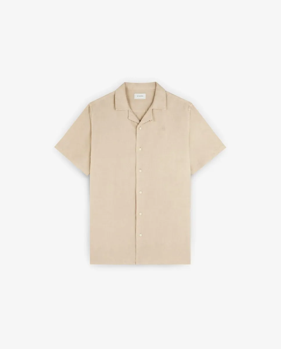 Мужская рубашка классического кроя с коротким рукавом Scalpers, бежевый
Мужская рубашка классического кроя с коротким рукавом Scalpers, бежевый