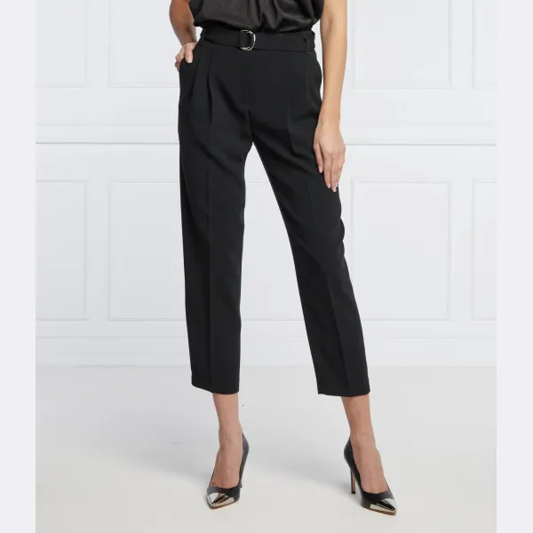 Брюки классического кроя с поясом тапиа Boss, черный
Брюки классического кроя с поясом тапиа Boss, черный