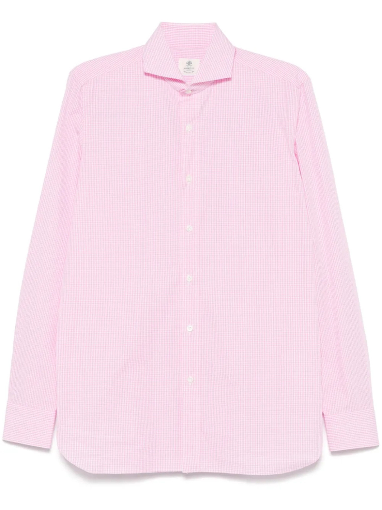 Рубашка в клетку гингем Borrelli, розовый
Рубашка в клетку гингем Borrelli, розовый