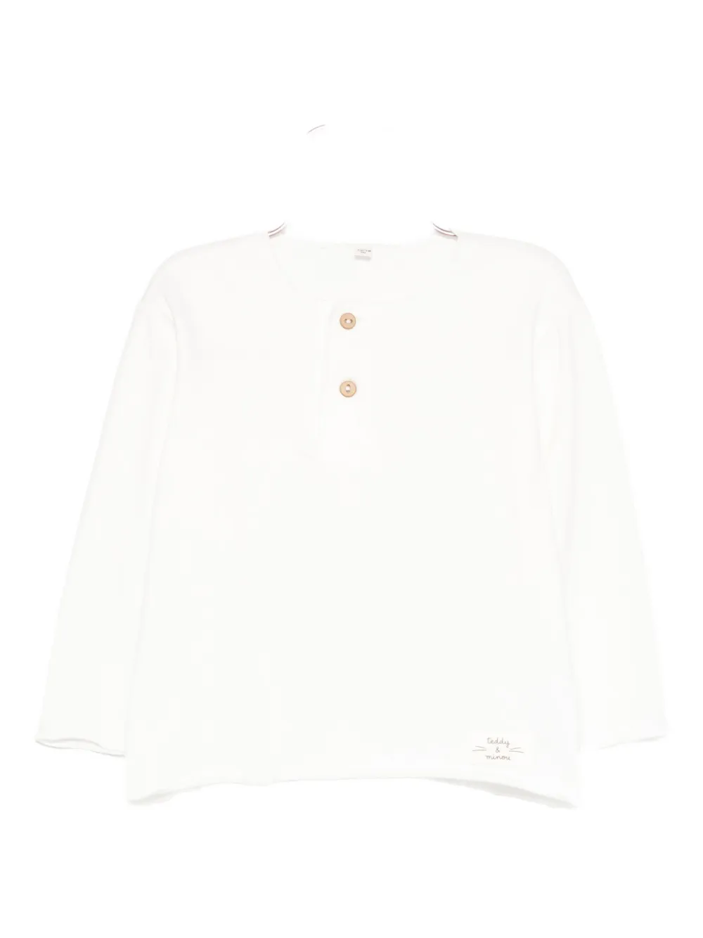 Свитер на пуговицах Teddy & Minou, белый
Свитер на пуговицах Teddy & Minou, белый