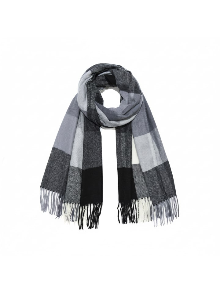 Мягкий вязаный шарф с бахромой и геометрическим узором черного цвета. Faera
Мягкий вязаный шарф с бахромой и геометрическим узором черного цвета. Faera