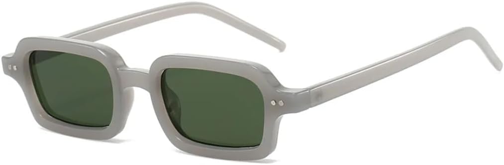 Модные маленькие квадратные солнцезащитные очки для женщин, желейного цвета, повседневные, с защитой от УФ-излучения UV400 и заклепками, для путешествий и фотосъемки TVTBBVV, Gray Green
Модные маленькие квадратные солнцезащитные очки для женщин, желейного цвета, повседневные, с защитой от УФ-излучения UV400 и заклепками, для путешествий и фотосъемки TVTBBVV, Gray Green