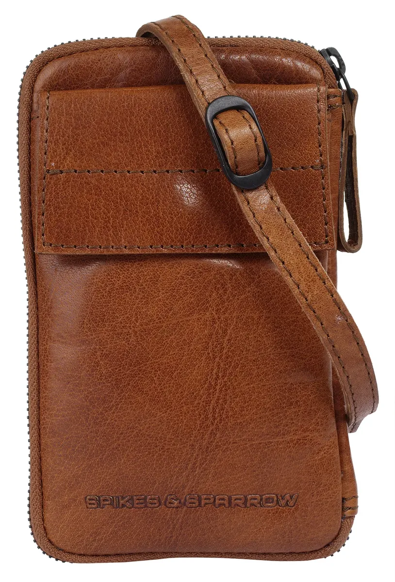 Сумка через плечо Spikes & Sparrow, натуральная кожа, цвет Cognac 
Сумка через плечо Spikes & Sparrow, натуральная кожа, цвет Cognac