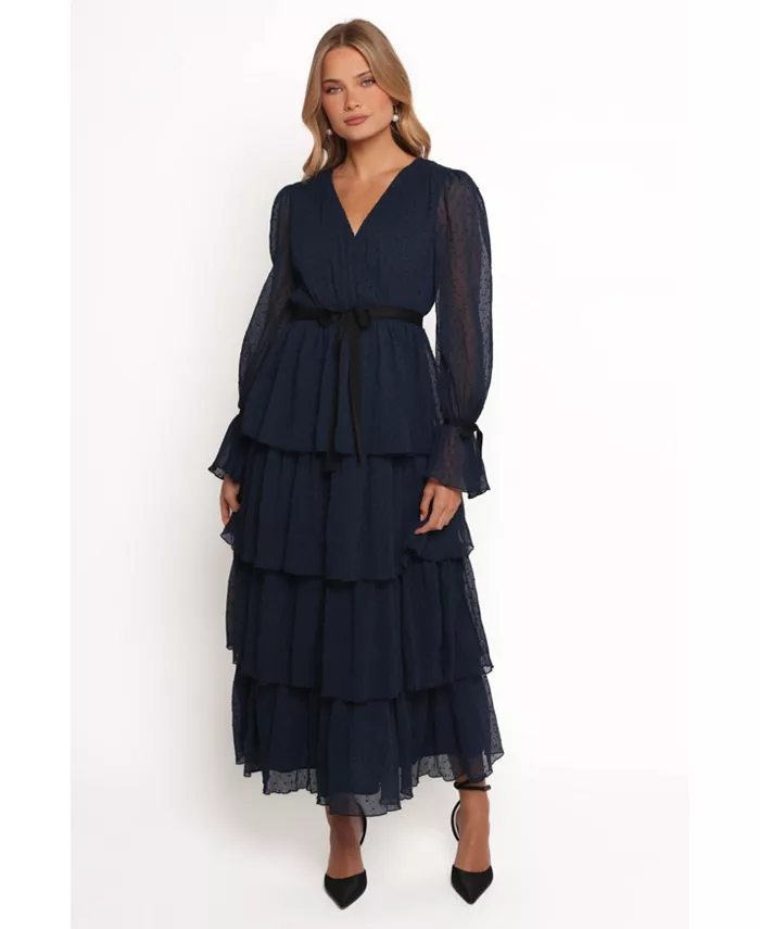 Женское многоярусное платье макси Antoinette с длинными рукавами Petal and Pup, синий
Женское многоярусное платье макси Antoinette с длинными рукавами Petal and Pup, синий