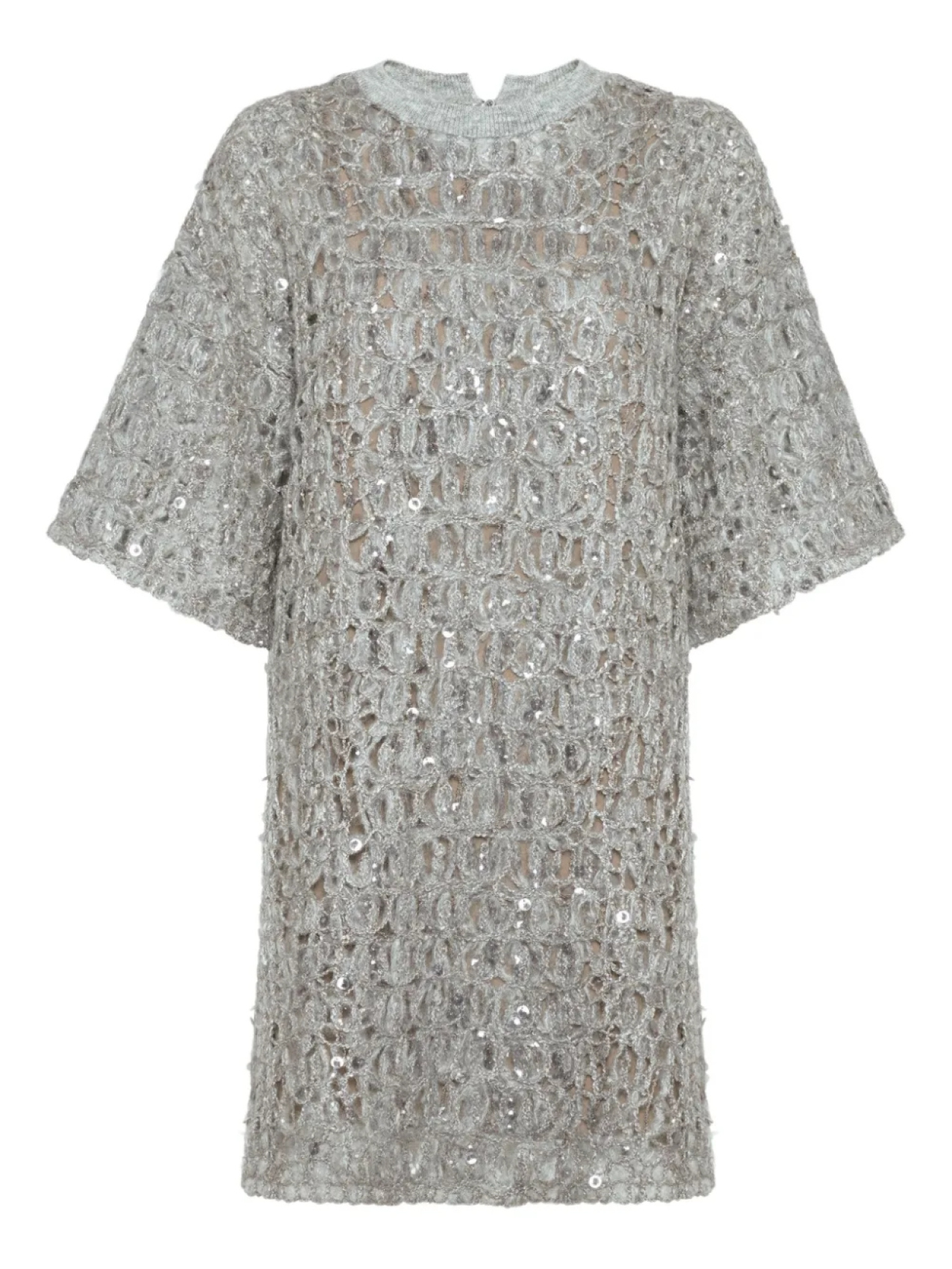Brunello Cucinelli платье мини с вышивкой пайетками, серый
Brunello Cucinelli платье мини с вышивкой пайетками, серый