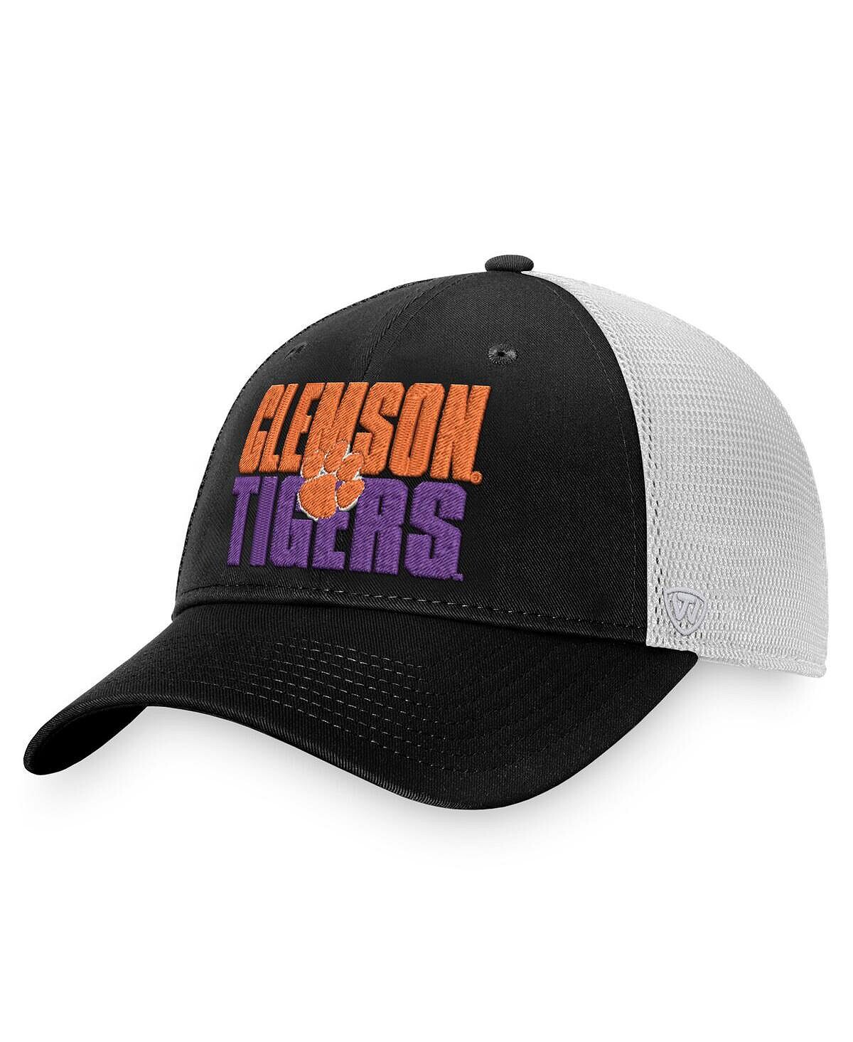Мужская черно-белая кепка Clemson Tigers Stockpile Trucker Snapback Top of the World
Мужская черно-белая кепка Clemson Tigers Stockpile Trucker Snapback Top of the World
