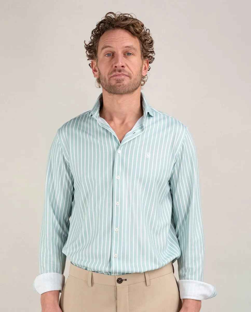 Мужская рубашка Sepiia в полоску Butcher El Ganso, зеленый
Мужская рубашка Sepiia в полоску Butcher El Ganso, зеленый