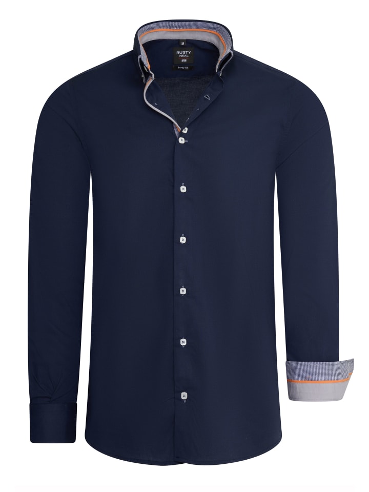 Эластичная рубашка с длинными рукавами для бизнеса и отдыха, темно-синего цвета Rusty Neal
Эластичная рубашка с длинными рукавами для бизнеса и отдыха, темно-синего цвета Rusty Neal