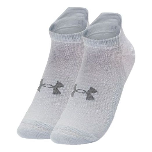 Носки Under Armour ArmourDry Run No Show Socks 'White Grey', белый 
Носки Under Armour ArmourDry Run No Show Socks 'White Grey', белый