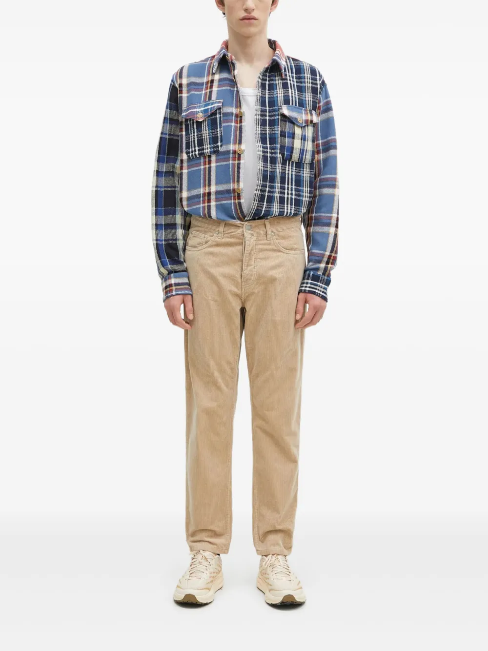 Клетчатая рубашка в технике пэчворк Human Made, синий
Клетчатая рубашка в технике пэчворк Human Made, синий