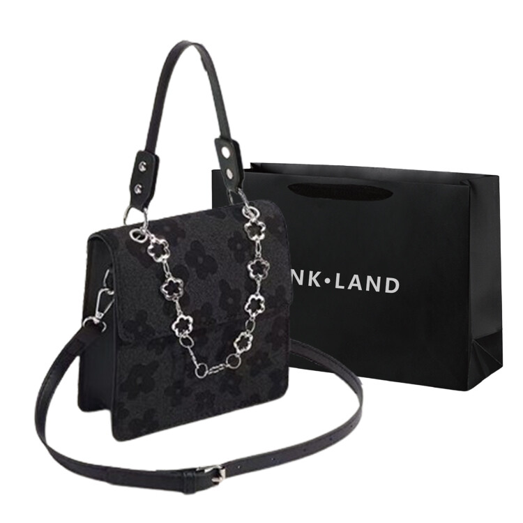 Женская сумка через плечо Pink·Land, Черный + черная сумка для сладостей.
Женская сумка через плечо Pink·Land, Черный + черная сумка для сладостей.