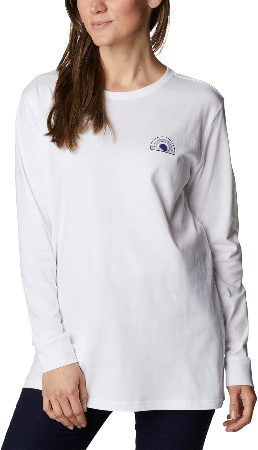 Женская футболка Columbia North Cascades с длинным рукавом и принтом на спине, White/Sun Trek Trails, Белый, Женская футболка Columbia North Cascades с длинным рукавом и принтом на спине, White/Sun Trek Trails
Женская футболка Columbia North Cascades с длинным рукавом и принтом на спине, White/Sun Trek Trails, Белый, Женская футболка Columbia North Cascades с длинным рукавом и принтом на спине, White/Sun Trek Trails