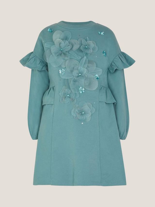Детское платье-свитшот с цветочным апплике Monsoon, Green
Детское платье-свитшот с цветочным апплике Monsoon, Green