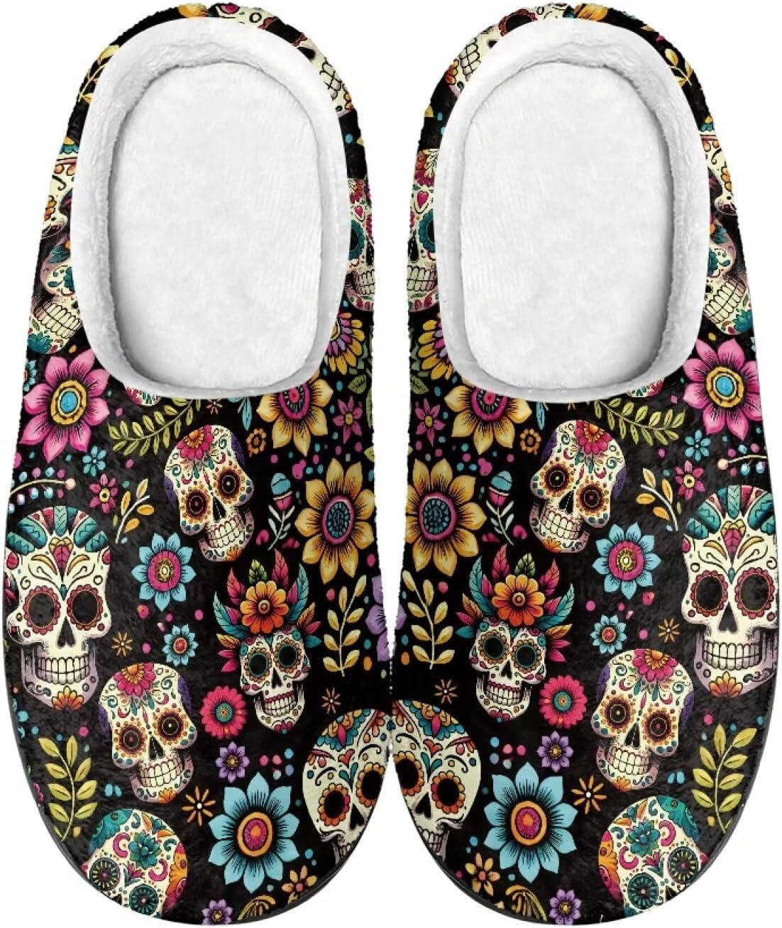 Домашние тапочки COEQINE для женщин, зимние уютные домашние тапочки, смешные и теплые, размер 35-47, Skull Boho Floral
Домашние тапочки COEQINE для женщин, зимние уютные домашние тапочки, смешные и теплые, размер 35-47, Skull Boho Floral