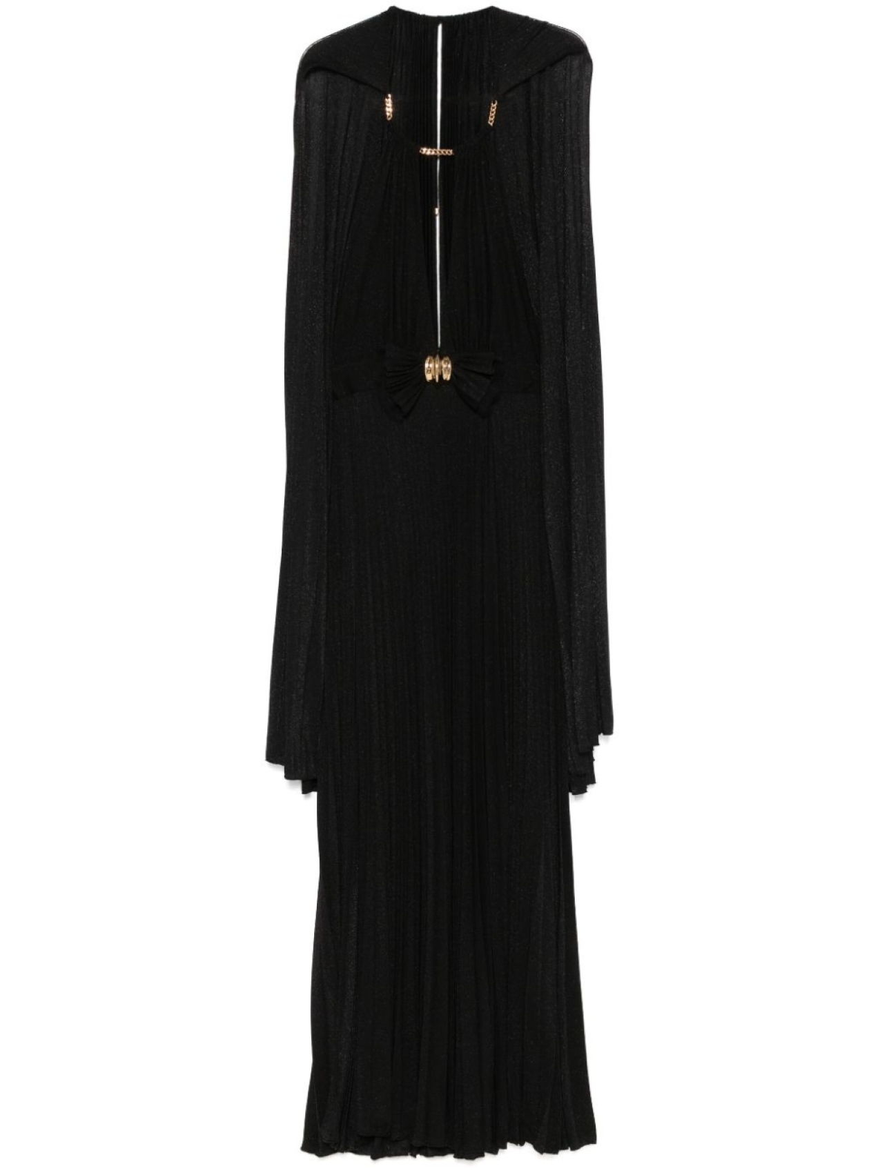 Elisabetta Franchi платье-кейп с люрексом, черный
Elisabetta Franchi платье-кейп с люрексом, черный