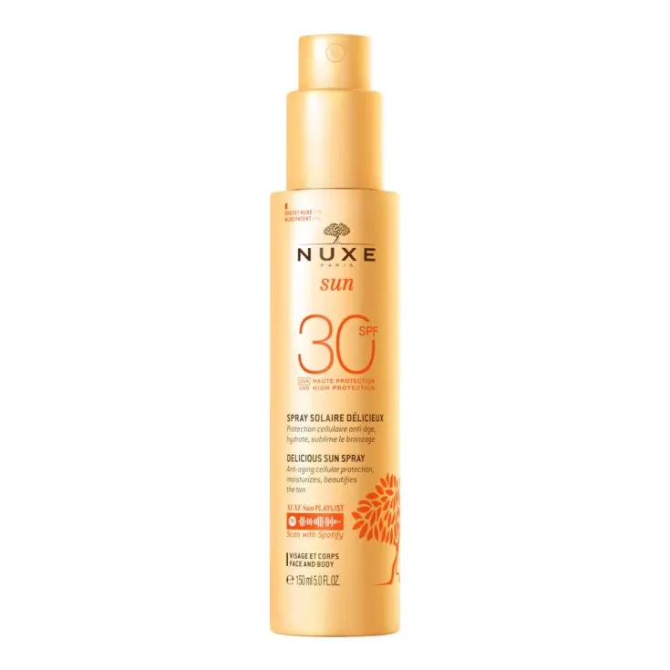 Nuxe Sun Delicious Солнечный спрей Spf30 150 мл Лицо и тело
Nuxe Sun Delicious Солнечный спрей Spf30 150 мл Лицо и тело
