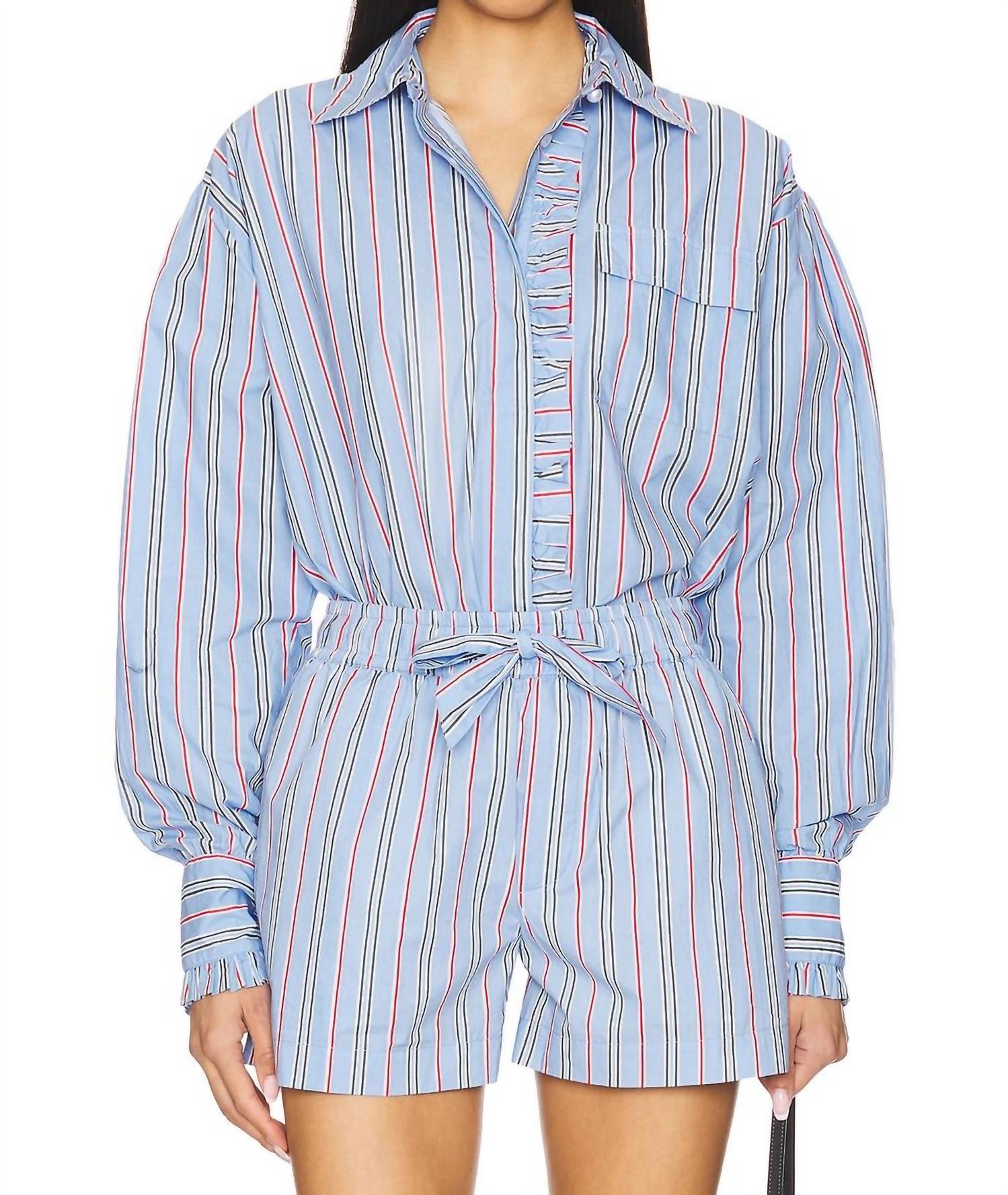 Килли рубашка на пуговицах в яркую синюю полоску Damson Madder
Килли рубашка на пуговицах в яркую синюю полоску Damson Madder