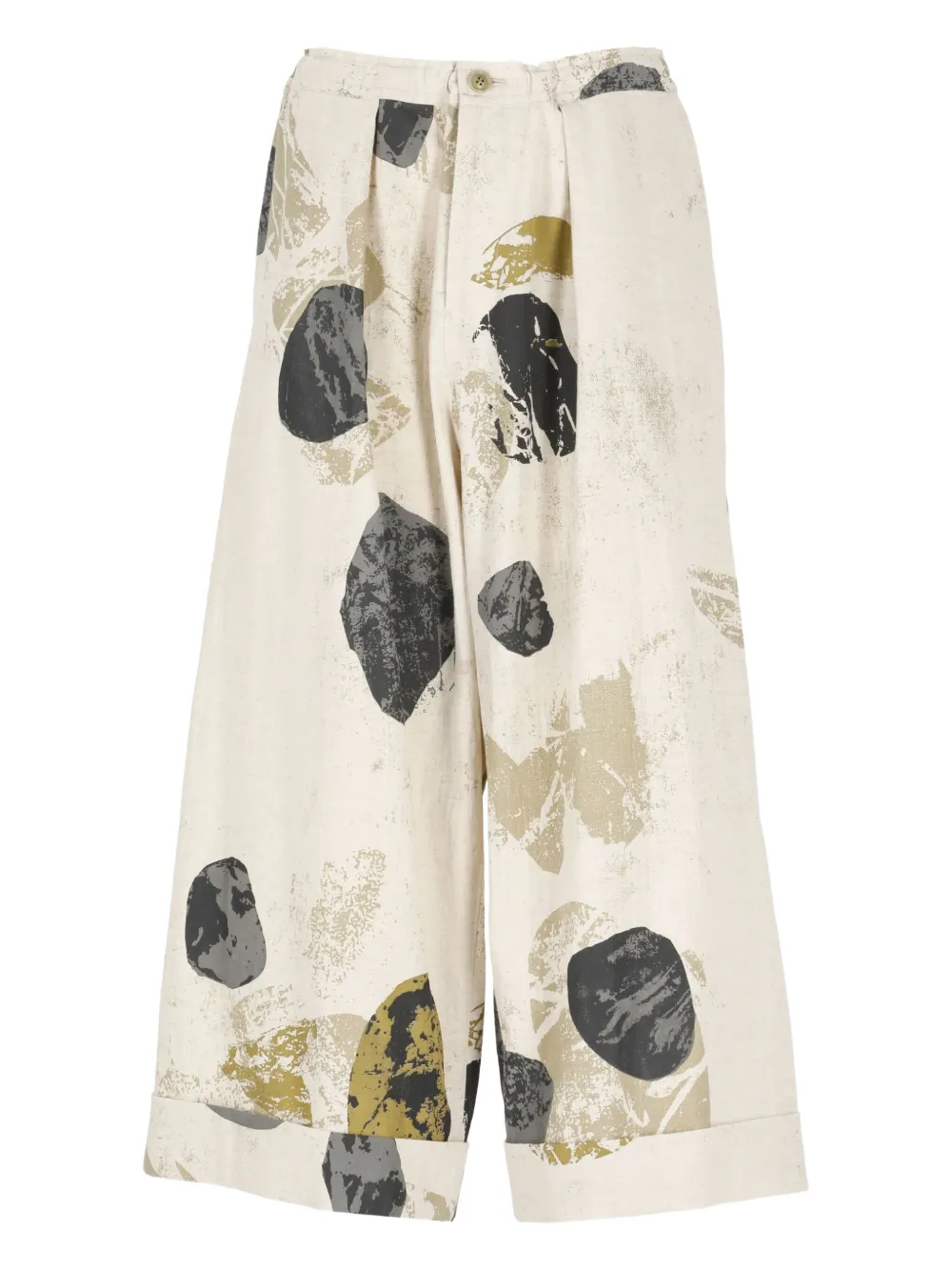 Брюки с абстрактным принтом и складками Y's, нейтральный
Брюки с абстрактным принтом и складками Y's, нейтральный