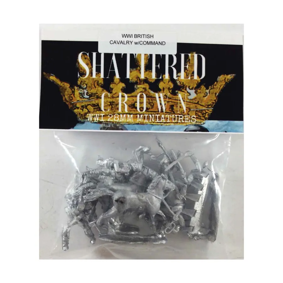 Британская кавалерия с командованием, WWI Shattered Crown Miniatures - British (28mm)
Британская кавалерия с командованием, WWI Shattered Crown Miniatures - British (28mm)